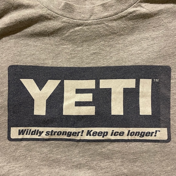 Men’s Yeti Coolers T-Shirt Size medium gray - Picture 2 of 4
